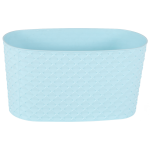 Горщик для квітів балконний з дренажем Kapadokya 4,7 л світло-блакитний