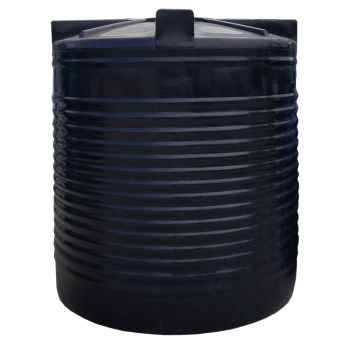 Ємність 5000 л вертикальна двошарова чорна