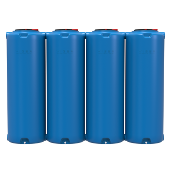 Ємність-модуль 4000 л вузька вертикальна блакитна  