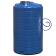 Емкость 4000 л две горловины вертикальная синяя