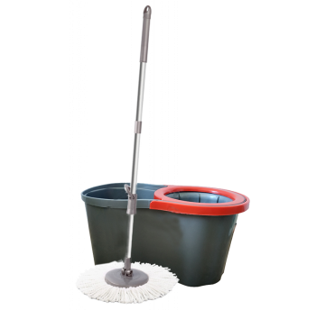 Набор для уборки Planet Spin Mop Joy 16 л серый - красный