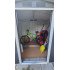 Сарай металлический ECO 202x182x181 см серый с белым