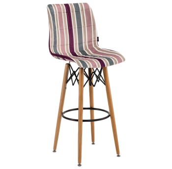 Стул барный Tilia Laser-V ножки буковые, сиденье с тканью ARTCLASS 903