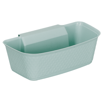 Мусорник для кухни навесной серо-голубой