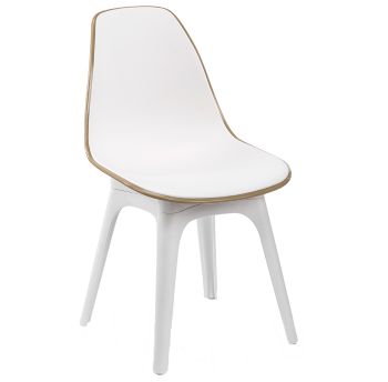 Стул Tilia Eos белая слоновая кость - цвет кофе 