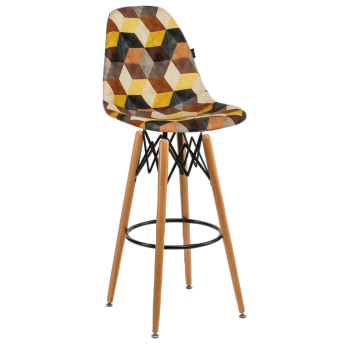 Стул барный Tilia Eos-V сиденье с тканью, ножки буковые SIESTA 301