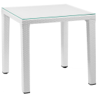 Стіл Tilia Antares 80x80 см ніжки пластикові біла слонова кістка