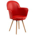 Кресло Tilia Gora-N ножки буковые красное