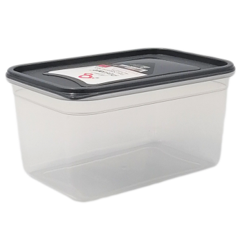 Контейнер Flexy Box прямоугольный 1,3 л прозрачный крышка антрацитовая Irak Plastik