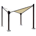 Тент Butterfly 4 x 4 м рама коричнева Тент Butterfly 4 x 4 м рама коричнева