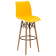 Стул барный Tilia Laser-V ножки буковые желтый