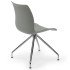 Стілець Tilia Lazer-Z ніжки хромовані сірий цемент