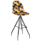 Стул барный Tilia Eos-X сиденье с тканью, ножки металлические крашеные SIESTA 301