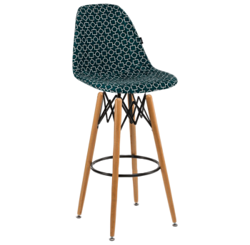 Стул барный Tilia Eos-V сиденье с тканью, ножки буковые ARTCLASS 808