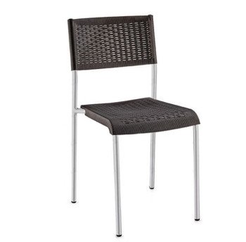 Стілець Irak Plastik Klasik під ротанг темно-коричневий