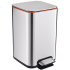 Відро для сміття з педаллю JAH 7 л срібний металік з внутрішнім відром
