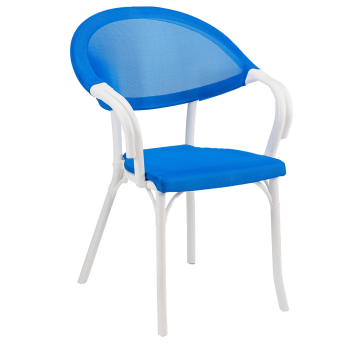 Крісло Tilia Flash-N біла слонова кістка - синій