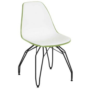 Стул Tilia Eos-M ножки металлические крашеные хаки - белая слоновая кость