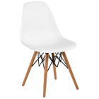 Стілець Tilia Eos-V ніжки букові біла слонова кістка - біла слонова кістка