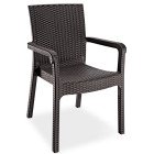 Крісло Irak Plastik Markiz під ротанг темно-коричневий