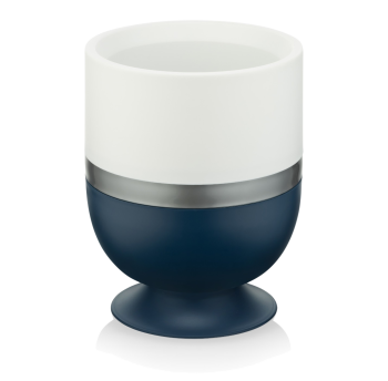 Горщик для квітів Ribbon 1,6 л овальний синій-білий