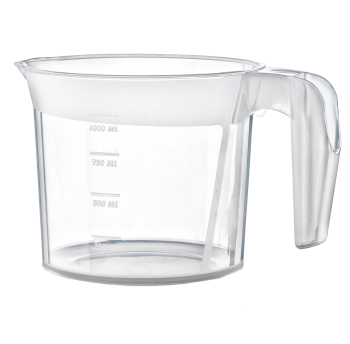 Мірна кружка 1,25 л прозора