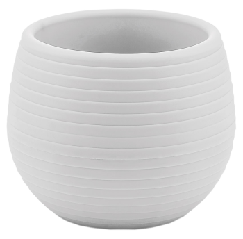 Горшок для цветов Colorful 1,3 л бело-серый