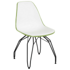 Стілець Tilia Eos-M ніжки металеві фарбовані хакі - біла слонова кістка