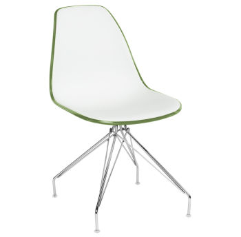 Стул Tilia Eos-X ножки металлические хромированные хаки - белая слоновая кость