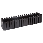 Горщик для квітів балконний Istanbul 14 л чорний