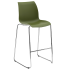 Стілець барний Tilia Laser ніжки хромовані хакі