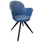 Крісло Tilia Gora-Y блакитне, ніжки металеві чорні