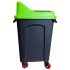 Бак для сортування сміття Planet Re-Cycler 70 л чорний - синій (папір)