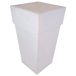 Горшок для цветов квадратный Premium Double 16 л белый Горшок для цветов квадратный Premium Double 16 л белый