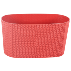 Горщик для квітів балконний з дренажем Sumela 4,7 л червоний