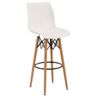 Стілець барний Tilia Laser-V ніжки букові білий