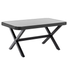 Стол Tilia Osaka-X 150 x 90 см столешница из стекла черный