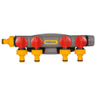 Роздільник чотирехпотоковий + 2 конектори HoZelock 2150