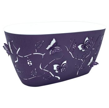 Горшок для цветов балконный 3D 4,1 л тёмно-фиолетовый