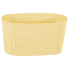 Горщик для квітів балконний з дренажем Sumela 4,7 л жовтий