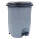 Ведро для мусора с педалью Planet №3 12 л антрацитовое-серое