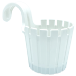 Горщик для квітів балконний підвісний Akasya Single 1,5 л білий Горщик для квітів балконний підвісний Akasya Single 1,5 л білий