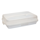 Тортовниця прямокутна біла