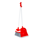 Мітла з совком Irak Plastik Penguen червоний