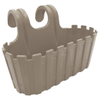 Горшок для цветов балконный подвесной Akasya 3,5 л серо-коричневый