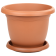 Горщик для квітів з піддоном Villa 1,7 л теракотовий