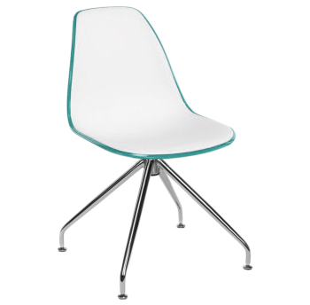 Стул Tilia Eos-Z ножки металлические зеленая нефть - белая слоновая кость