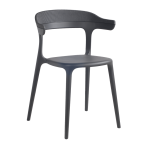 Крісло Papatya Luna-Stripe антрацит сидіння, верх антрацит