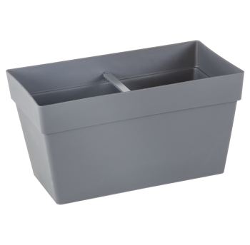 Горшок для цветов балконный Yali 6,5 л антрацитовый