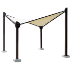 Тент Butterfly 5 x 5 м рама коричневая